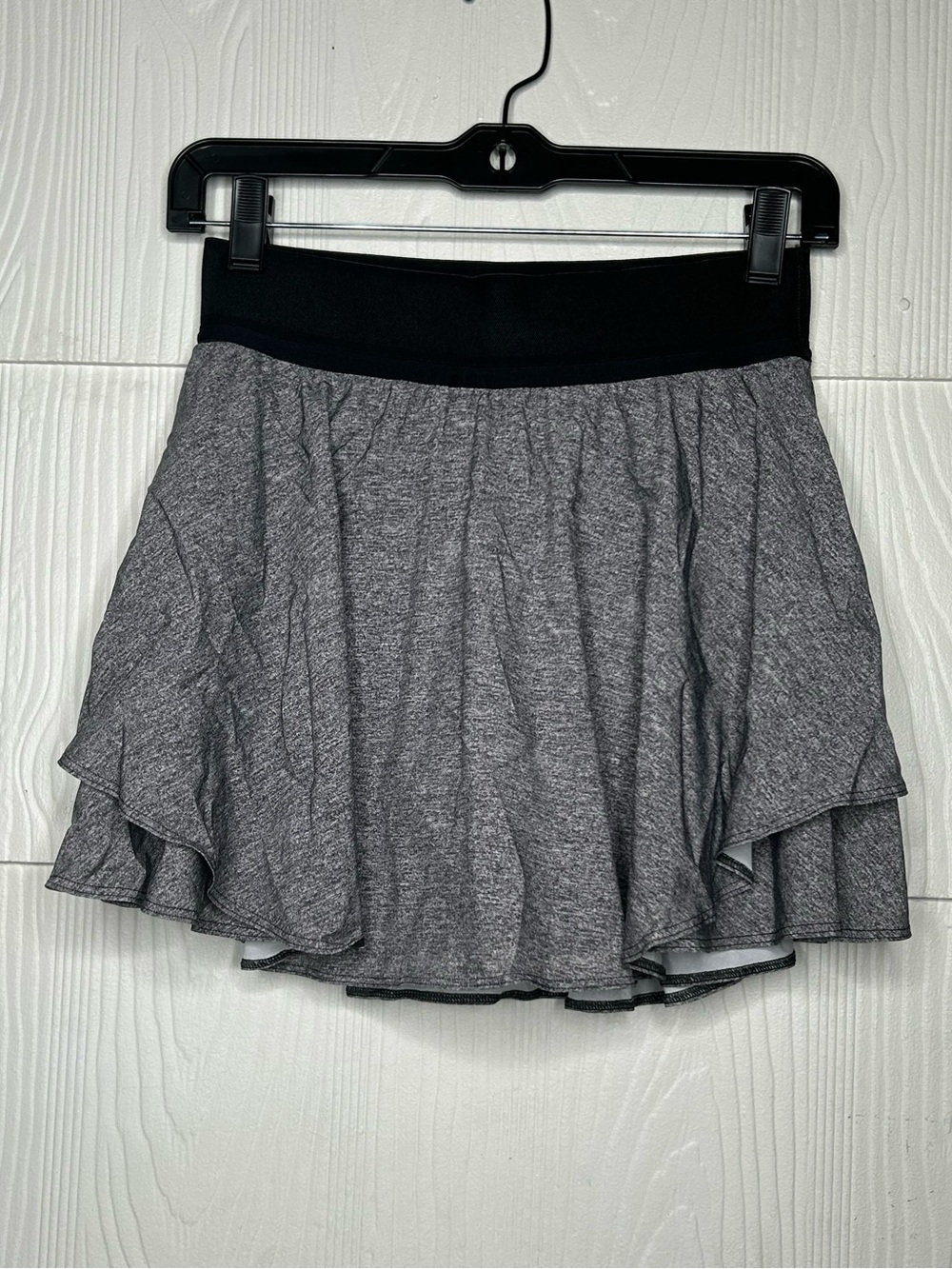 lululemon athletica Gray Skater Skirt with Black Waistband